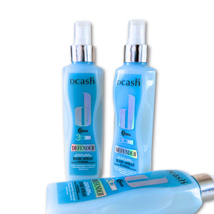 Dcash Defender 3D Extra Shine Keratin Moisture Hair Spray 200ml.