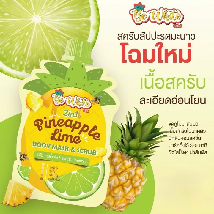 Be White Pineapple Lime Body Mask & Scrub