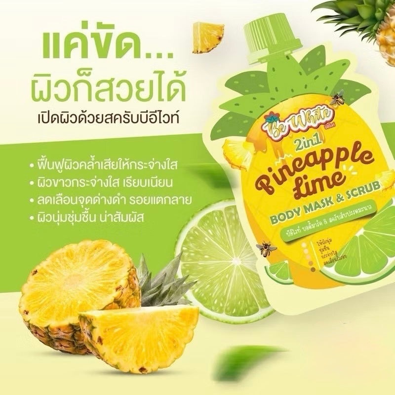 Be White Pineapple Lime Body Mask & Scrub