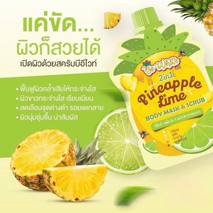 Be White Pineapple Lime Body Mask & Scrub