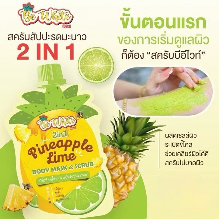 Be White Pineapple Lime Body Mask & Scrub
