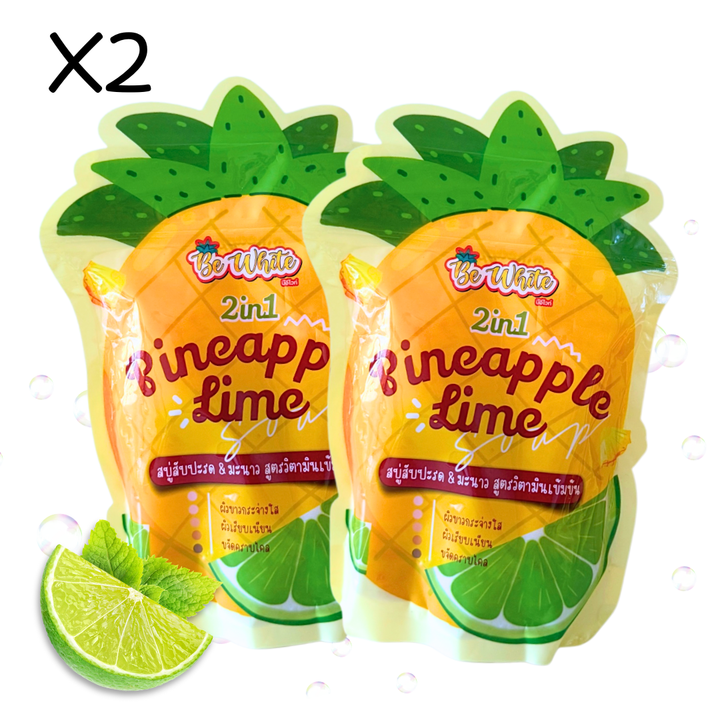 Soap Be White 2 in 1 Pineapple & Lime / 2 PACKS