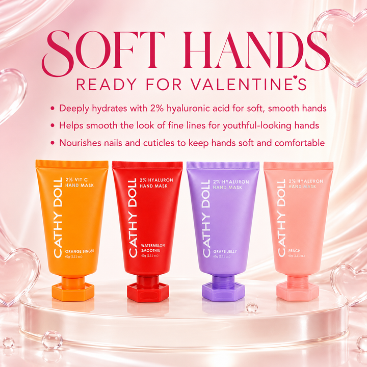 Cathy Doll 2% Hyaluron Hand Mask Peach