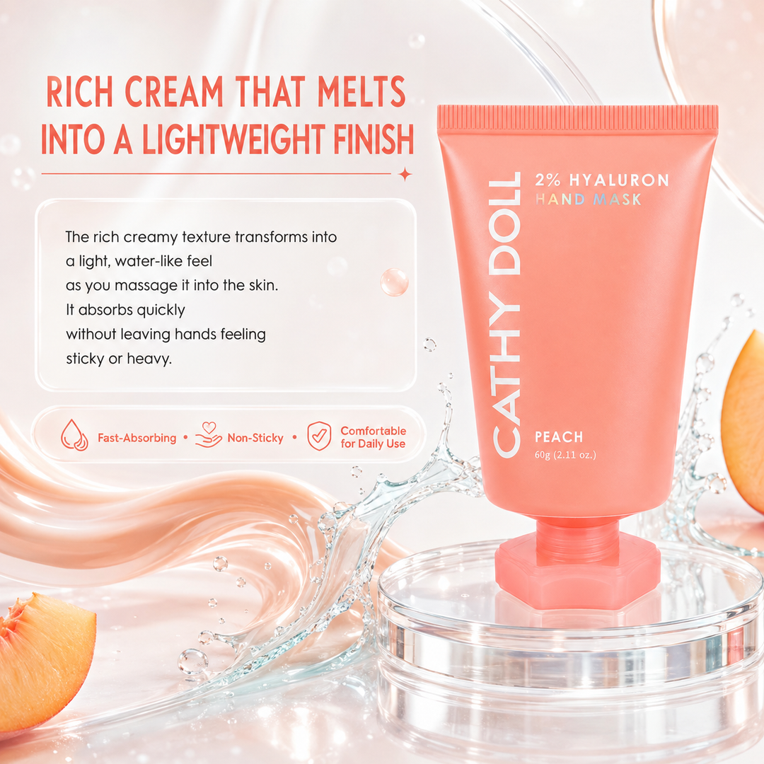 Cathy Doll 2% Hyaluron Hand Mask Peach