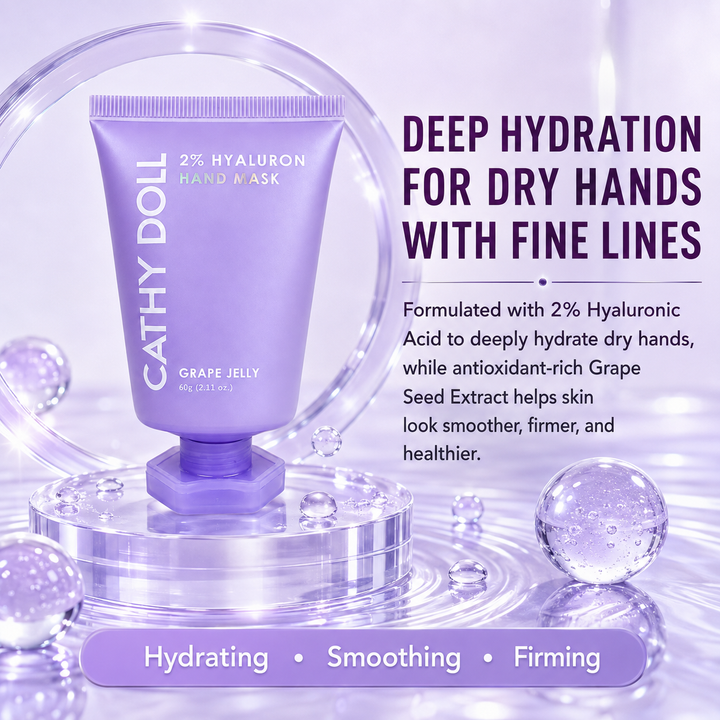 Cathy Doll 2% Hyaluron Hand Mask Grape Jelly