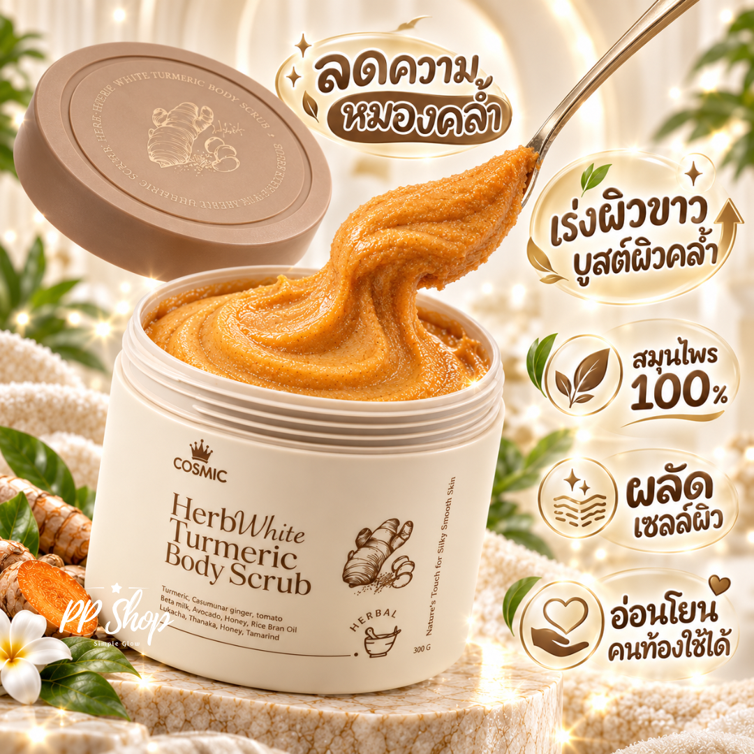 Cosmic Herb White Turmeric Body Scrub