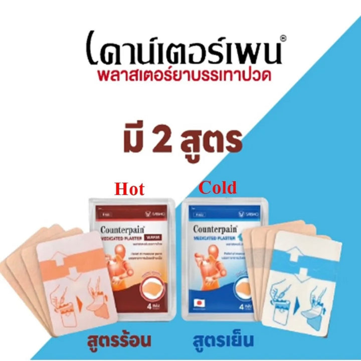 Counterpain Medicated Plaster – WARM & COOL Set