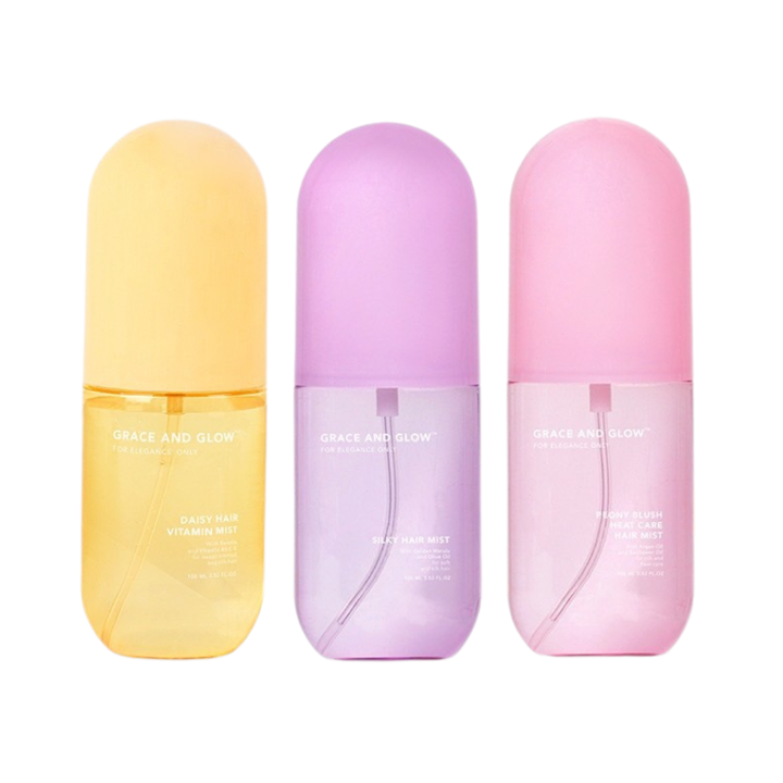 Hair Mist Set (3 pcs) Grace and Glow Daisy + Silky & Protect Care + Peony Blush Hair Mist