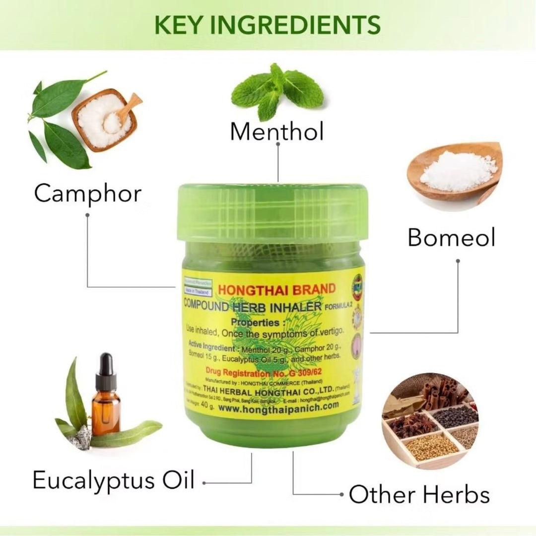 HONGTHAI Traditional Thai Herbal Inhaler