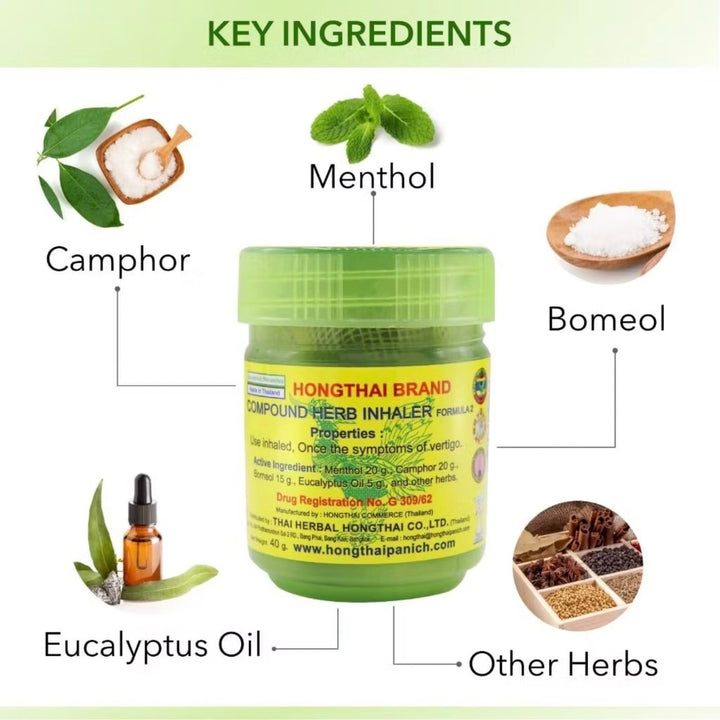 HONGTHAI Traditional Thai Herbal Inhaler