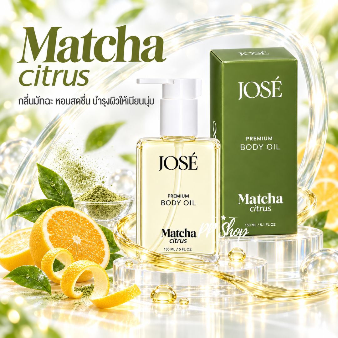JOSE Premium Body Oil – Matcha Citrus