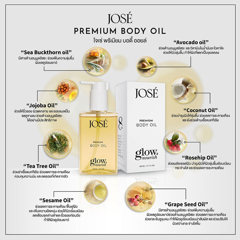 JOSE Glow & Nourish Premium Body Oil