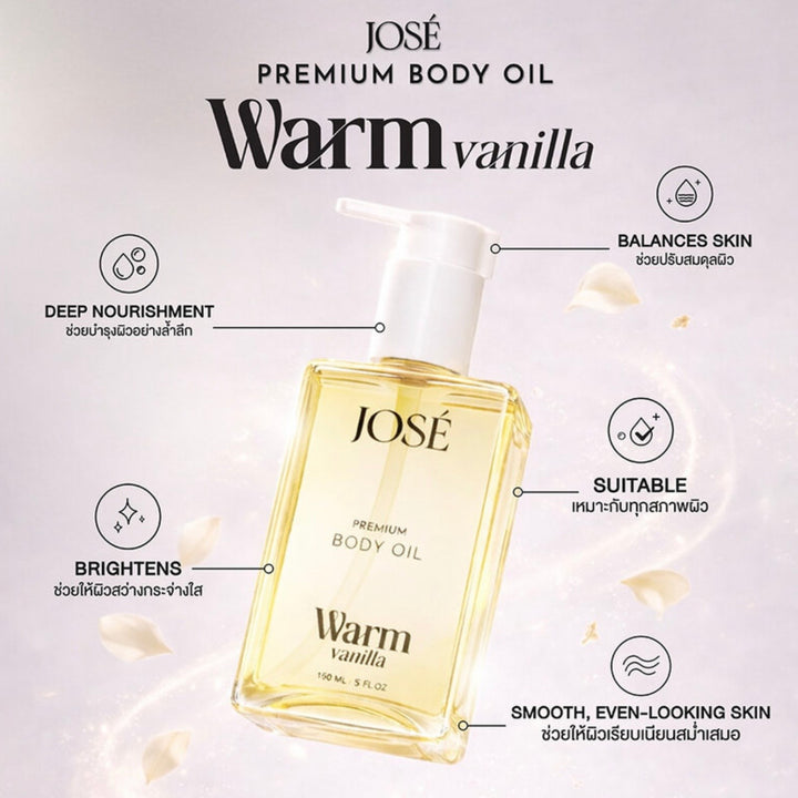 JOSE Premium Body Oil Warm Vanilla