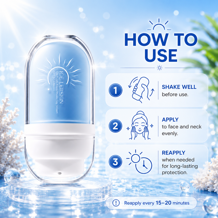 ICE LERSKIN UV Plus Aqua Shake Day Screen SPF50+ PA+++