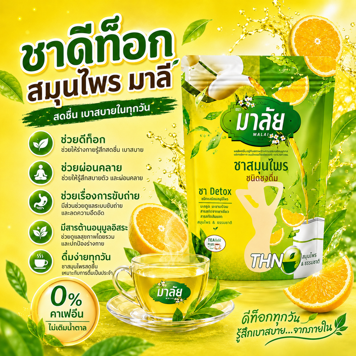 Malai Tea Detox – Orange Flavor
