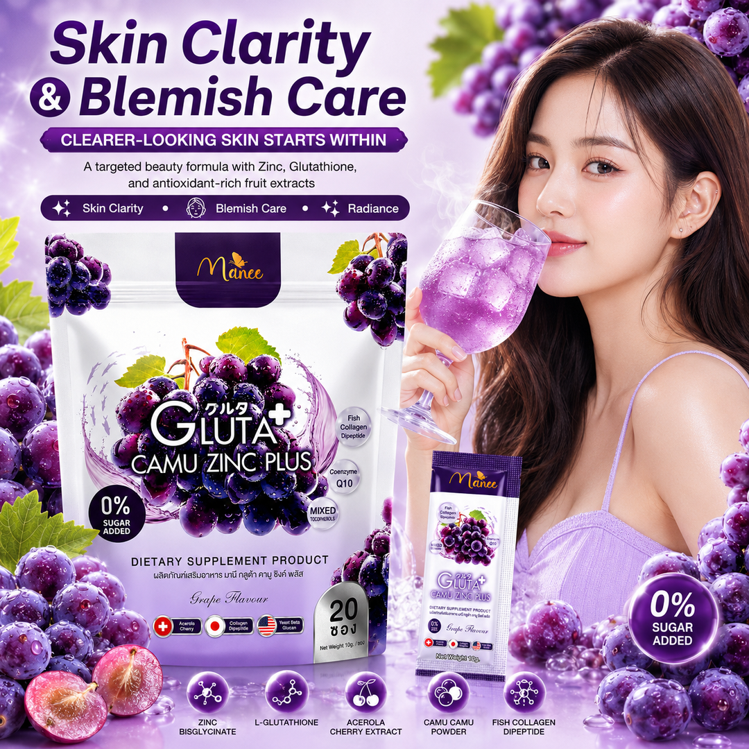 Manee Gluta Camu Zinc Plus Grape Flavour