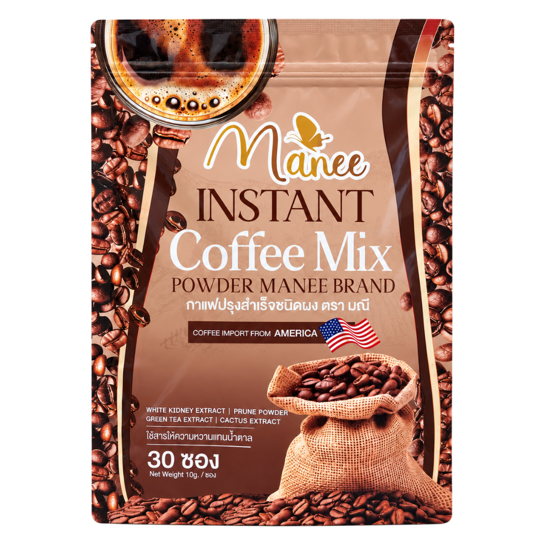 Manee Instant Coffee Mix Dietary Supplement Drink