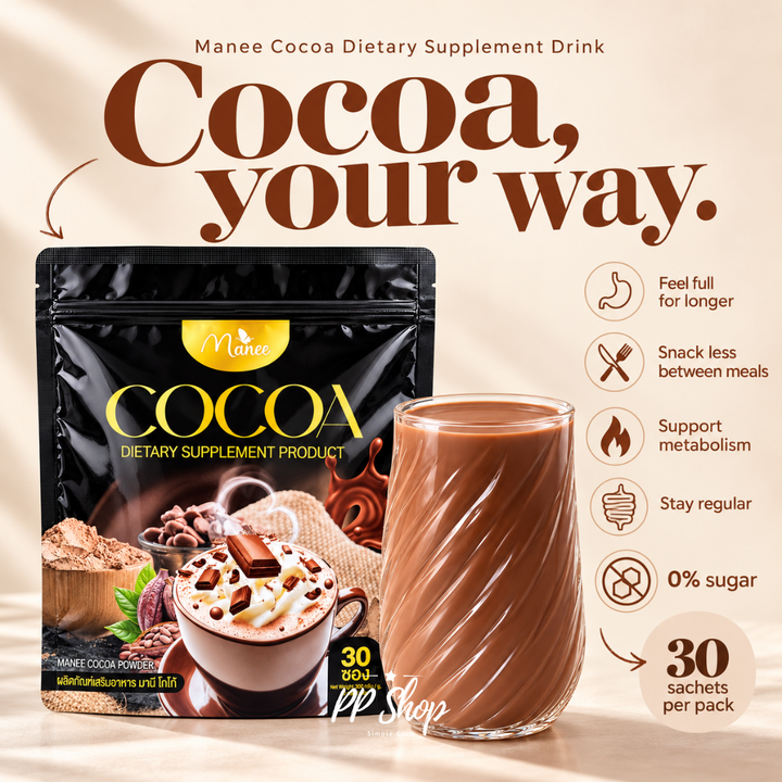 Manee Instant Coffee Mix + Cocoa / 4 Packs
