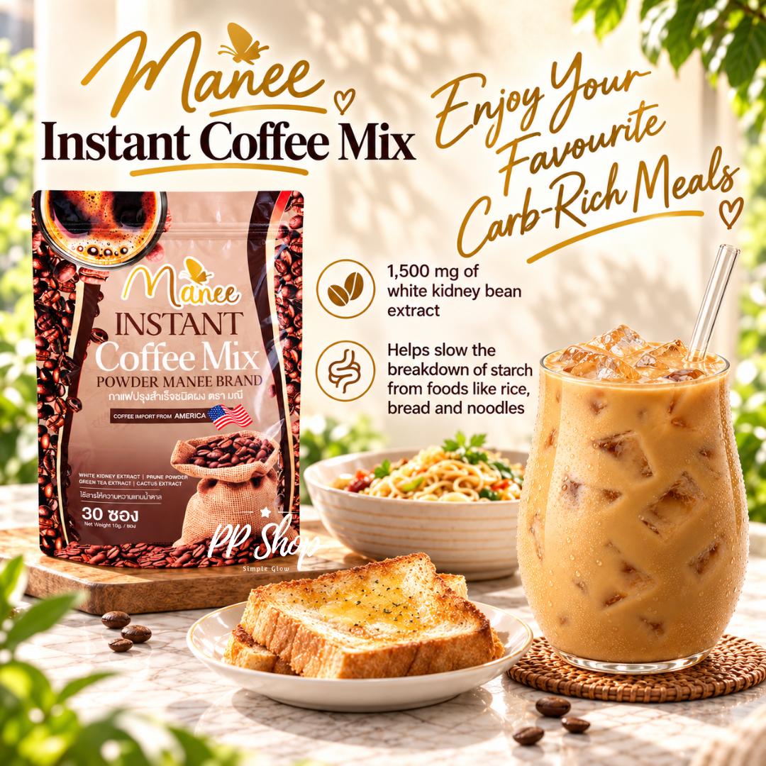 Manee Instant Coffee Mix + Cocoa / 4 Packs
