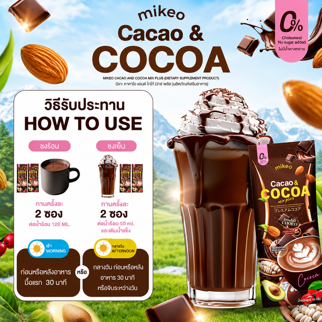 Mikeo Cacao & Cocoa Mix Plus