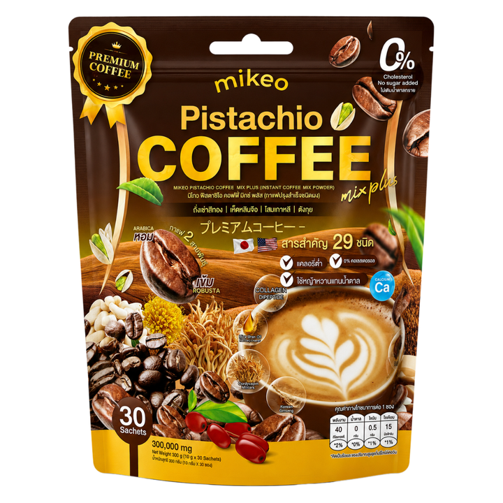 Mikeo Pistachio Coffee Mix Plus