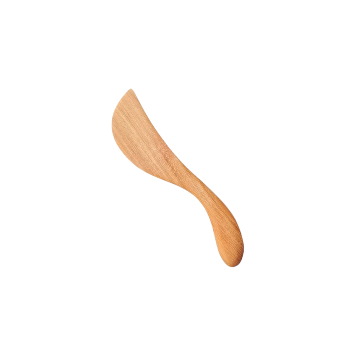 Mini Wooden Skincare Spatula – Hygienic Cream Scoop