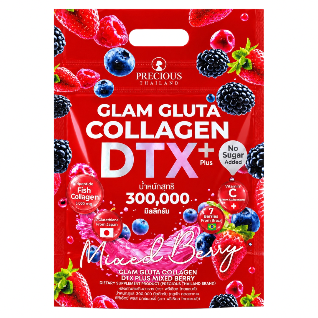 Precious Thailand Glam Gluta Collagen DTX+ Mixed Berry