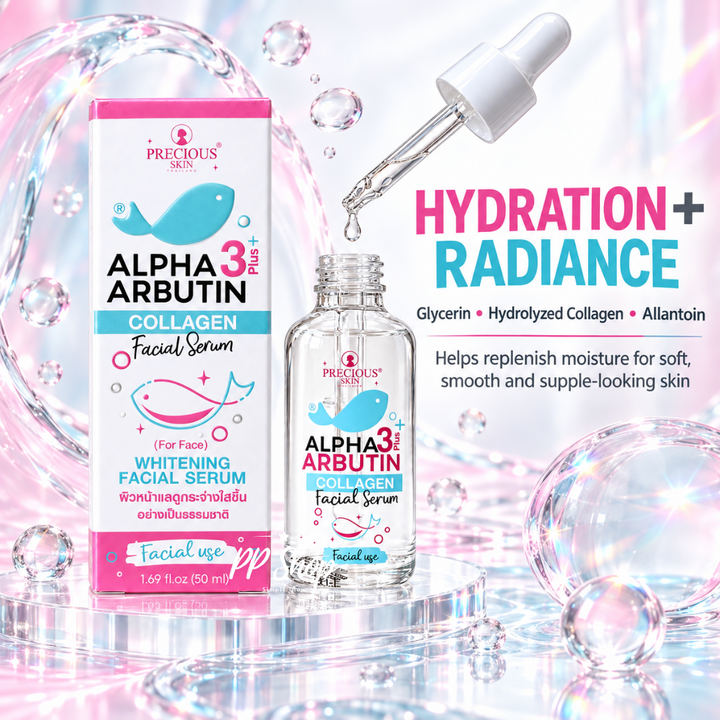 Precious Skin Alpha Arbutin 3 Plus Collagen Facial Serum