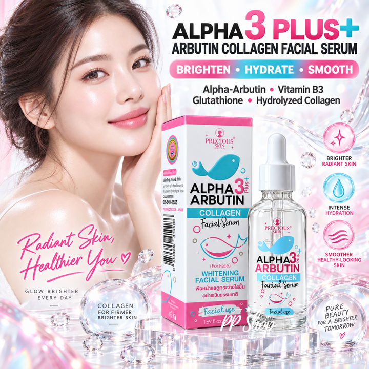 Precious Skin Alpha Arbutin 3 Plus Collagen Facial Serum