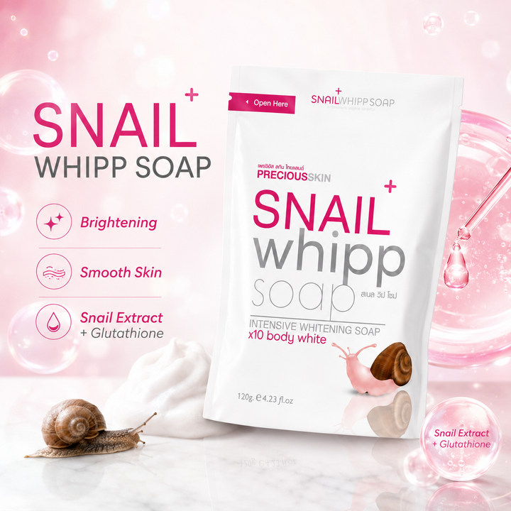 Precious Skin – Snail Whipped Facial Soap