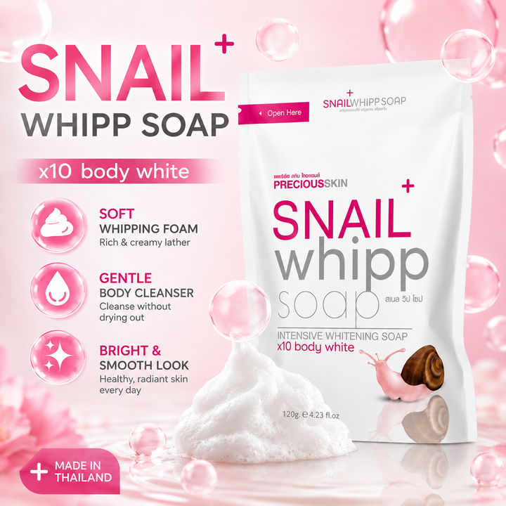 Precious Skin – Snail Whipped Facial Soap