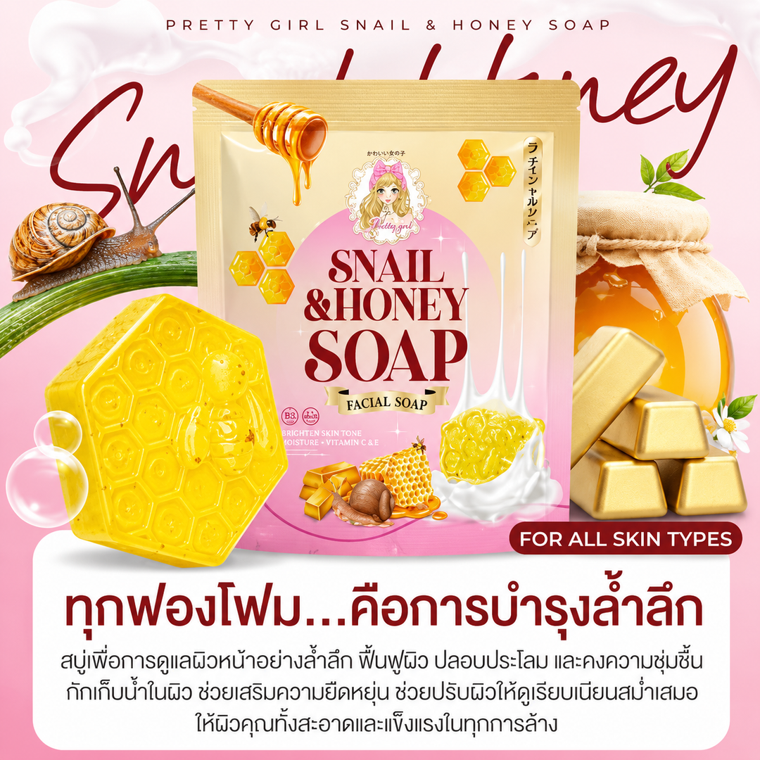 Pretty Girl Snail & Honey Soap