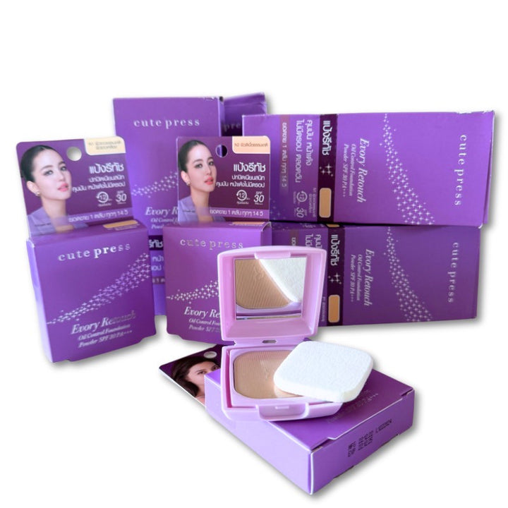 Cute Press Evory Retouch Oil Control Foundation Powder SPF 30 PA+++