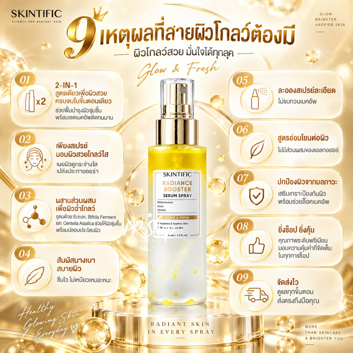 SKINTIFIC Radiance Booster Serum Spray