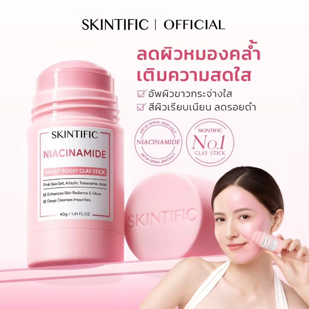 SKINTIFIC NIACINAMIDE BRIGHT BOOST CLAY STICK