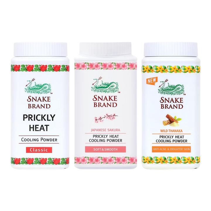 Snake Brand Prickly Heat Cooling Powder