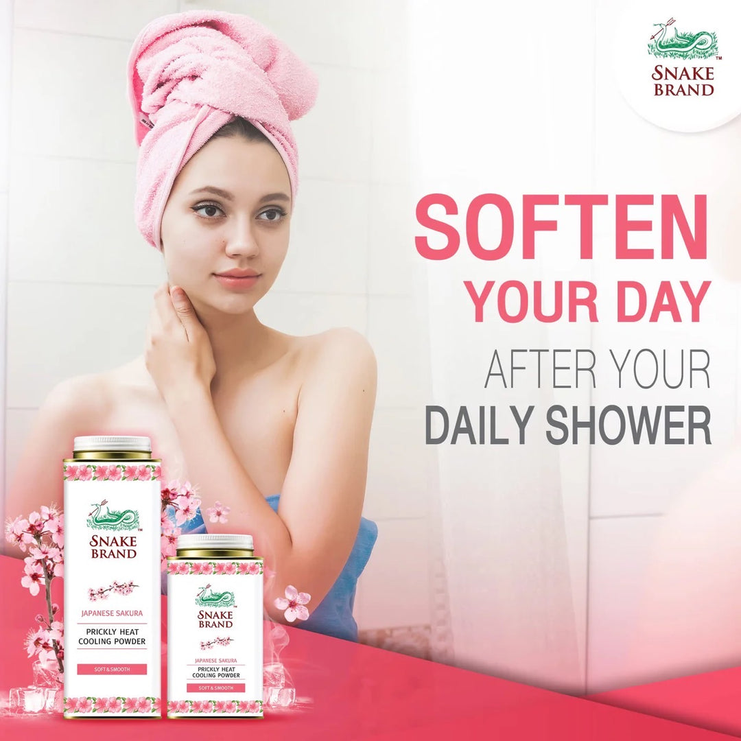 Snake Brand Prickly Heat Cooling Powder