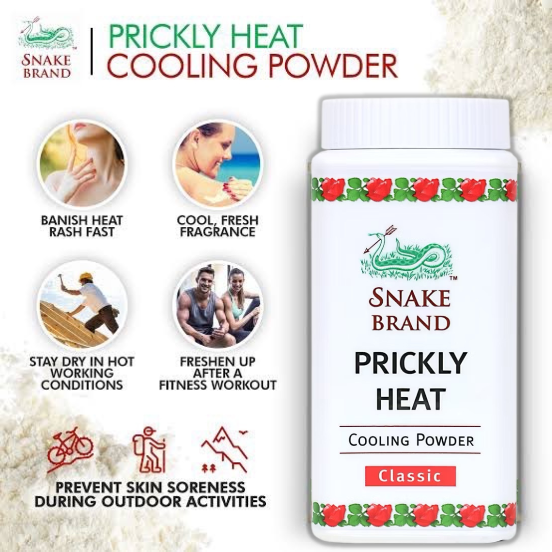 Snake Brand Prickly Heat Cooling Powder