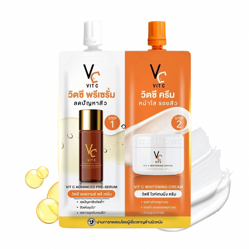 Ratcha Vit C Advance Pre Serum & Whitening Cream