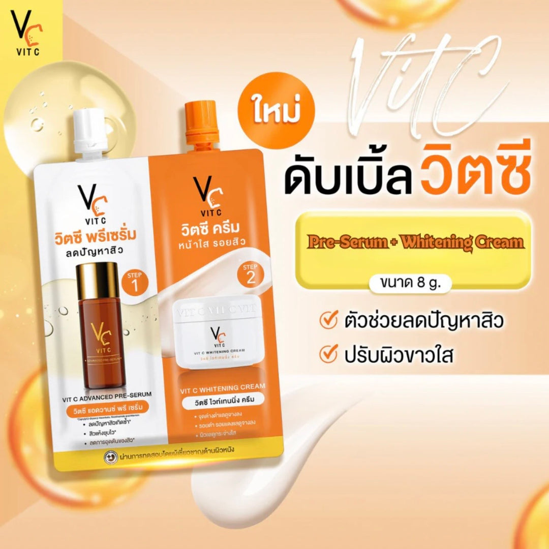 Ratcha Vit C Advance Pre Serum & Whitening Cream
