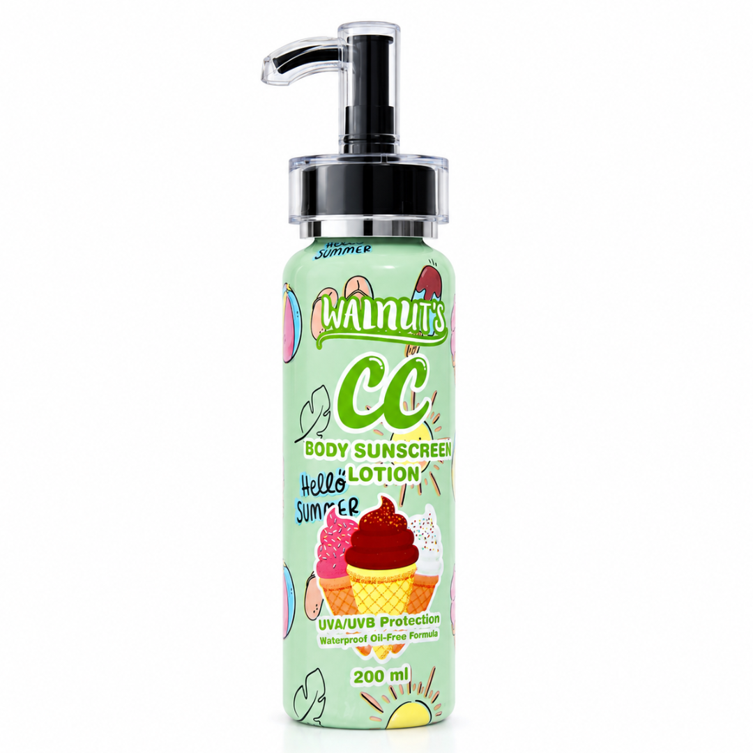 WALNUT'S CC Body Sunscreen Lotion SPF50 (Green Shade)