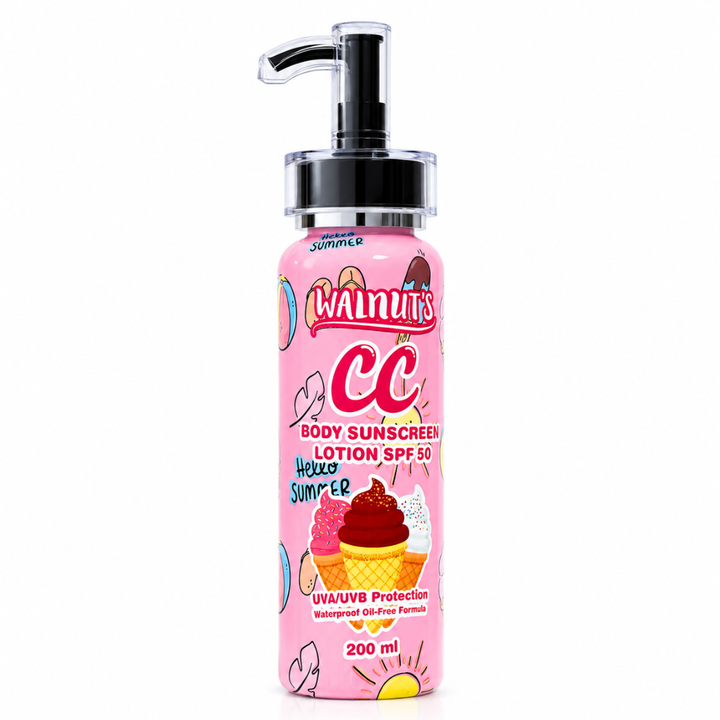 WALNUT'S CC Body Sunscreen Lotion SPF50 (Pink Shade)